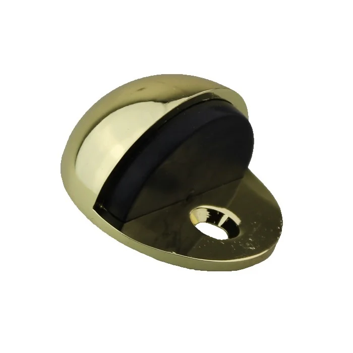Nidus Door Stop Type#1 Half Moon Floor Mounted Polished Brass DSFM1PB - Image 2