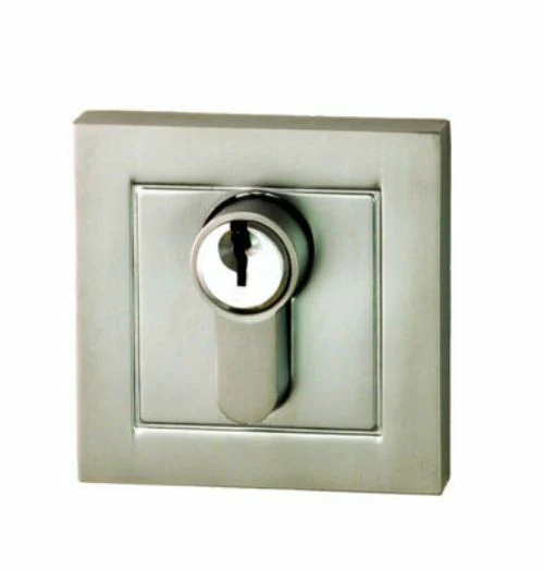 Nidus EDBSQBNV Door Lock Eurobolt Deadbolt Brushed Nickel Double Cylinder Square