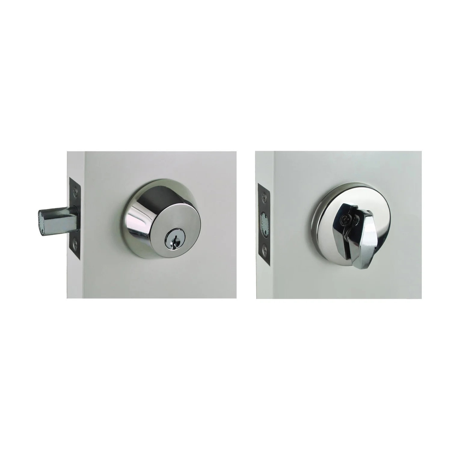 Nidus Houselot Deadbolt Single Cylinder 60-70mm - Available in Chrome Plate and Satin Chrome - Image 3