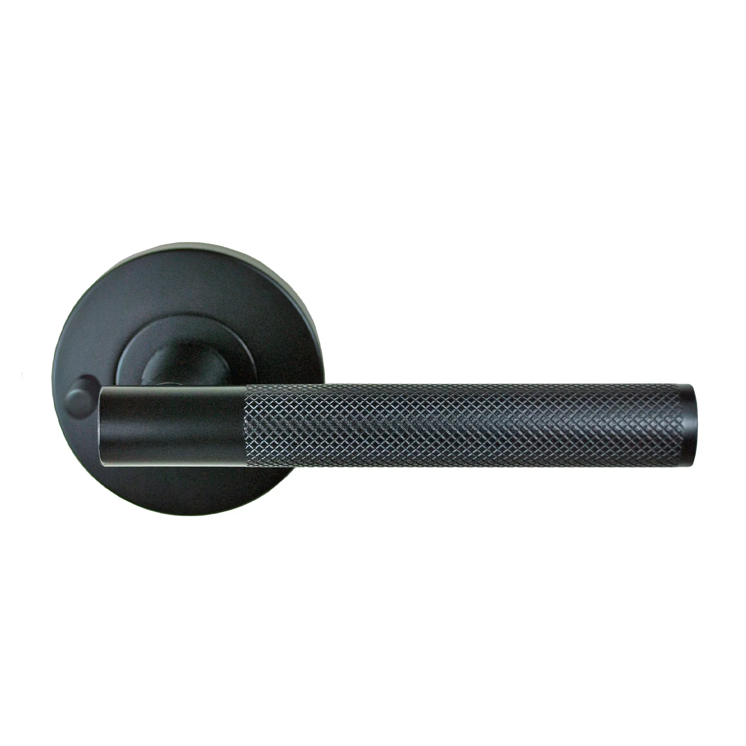Nidus Knurled Domici Lever on Rose Privacy Set - Available In Various Finishes - Image 4
