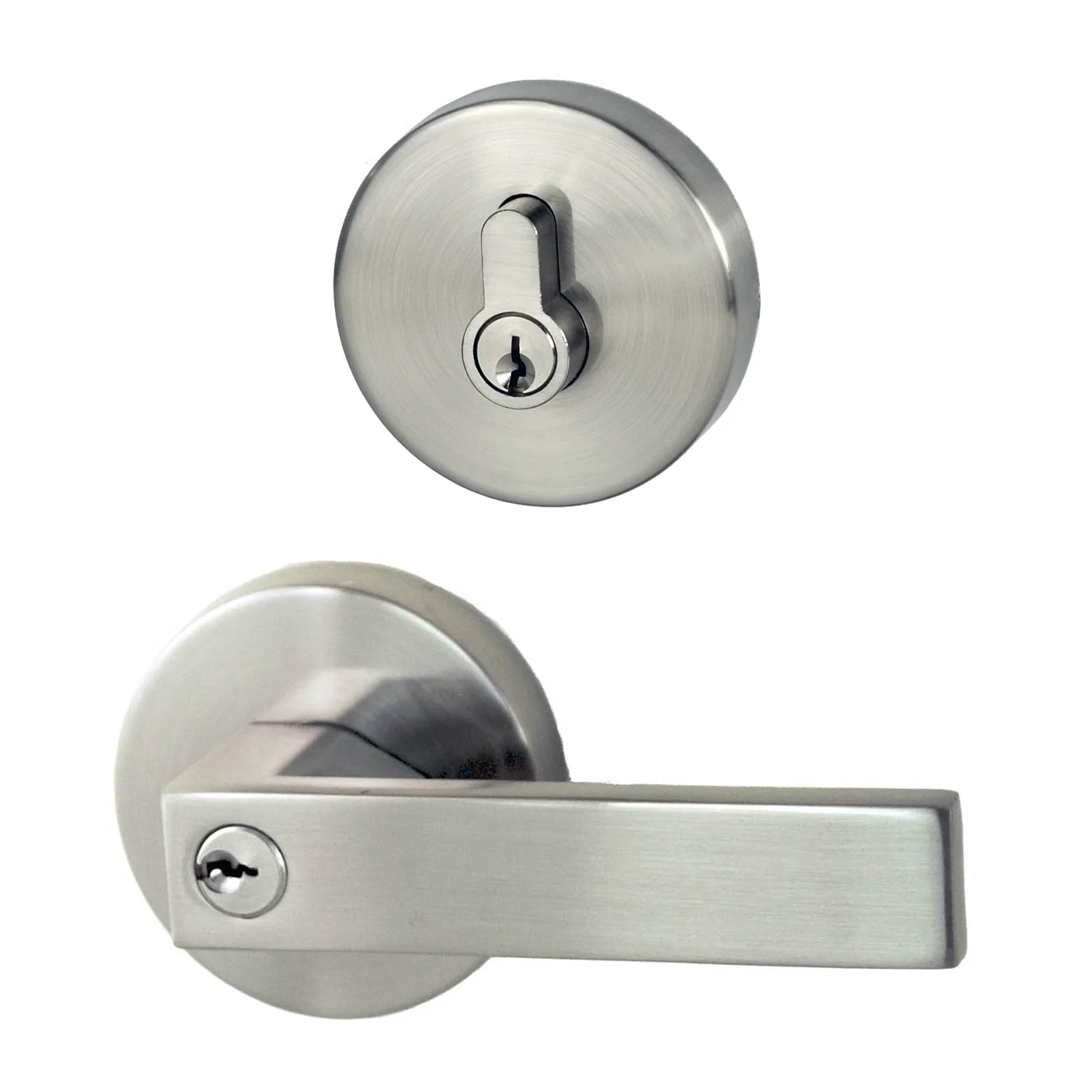 Nidus Lonsdale Door Lever Round Entrance Set - Available in Various Finishes - Image 2