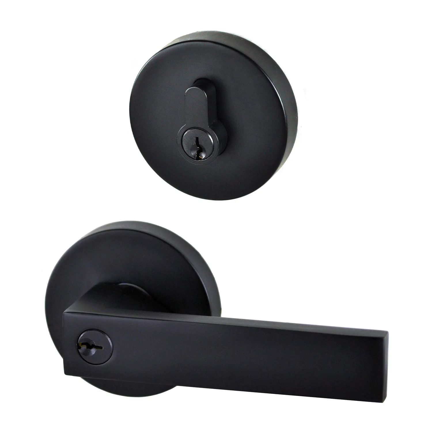 Nidus Lonsdale Door Lever Round Entrance Set - Available in Various Finishes - Image 3
