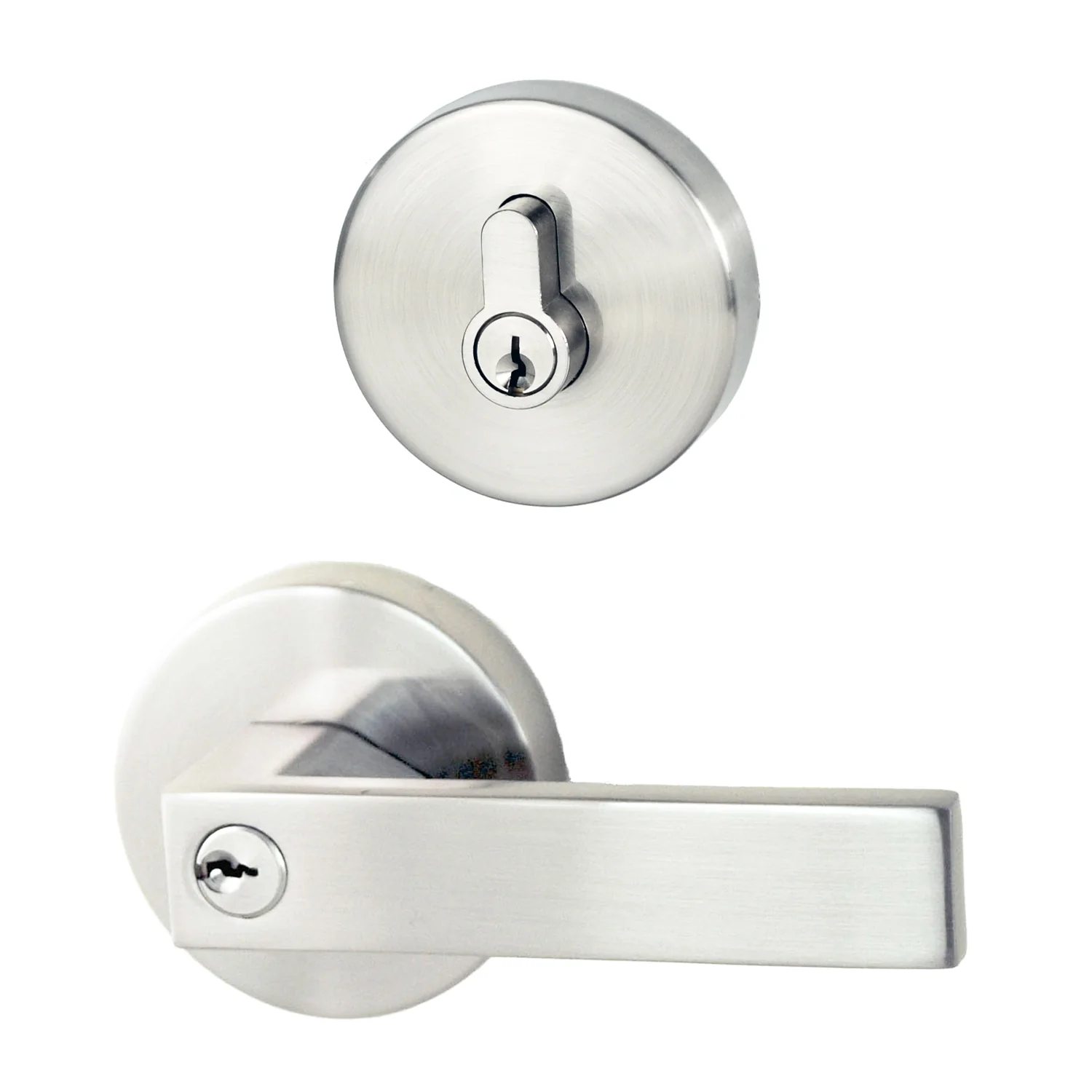Nidus Lonsdale Door Lever Round Entrance Set - Available in Various Finishes - Image 4