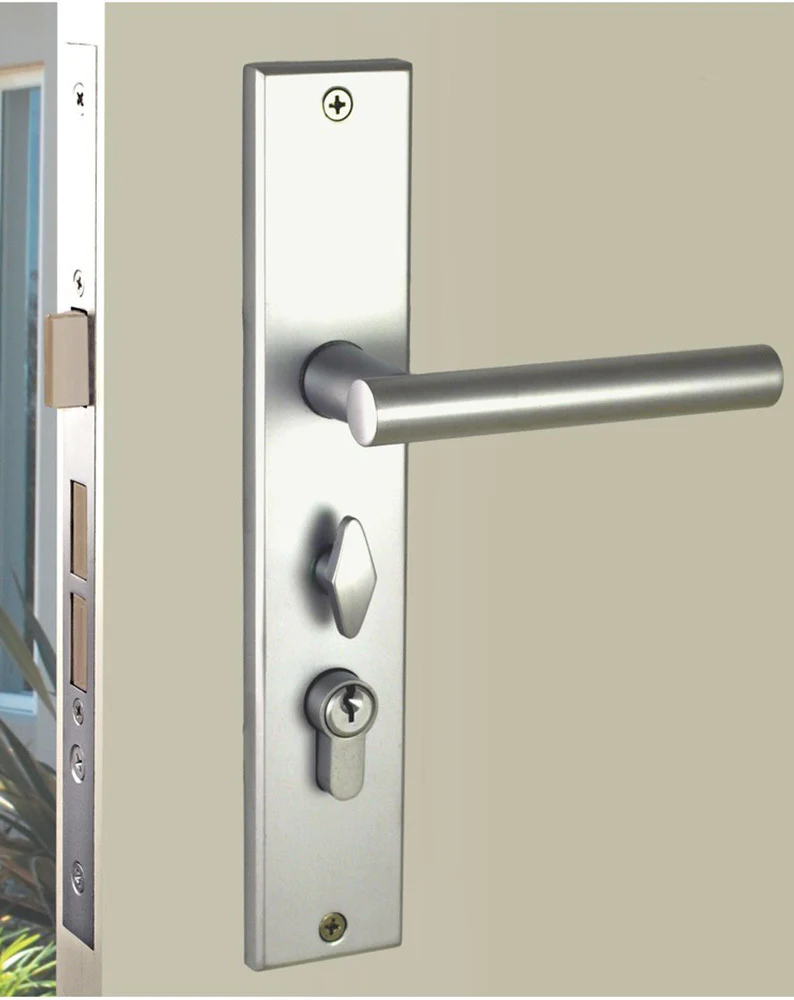 Nidus OZI 1 Mortice Door Lock Domici Lever Combo Right Hand Satin Chrome CLP-DOM-OR-SC