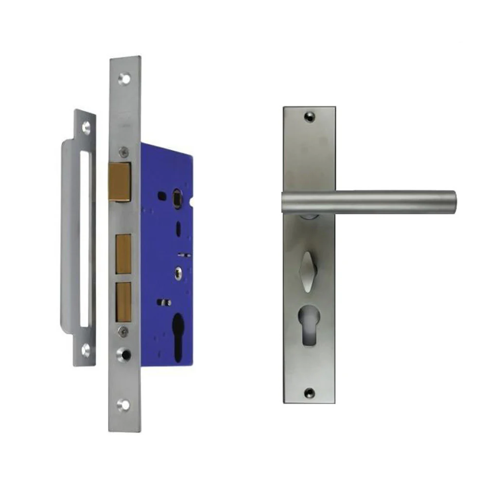 Nidus OZI 1 Mortice Door Lock Domici Lever Combo Right Hand Satin Chrome CLP-DOM-OR-SC - Image 2