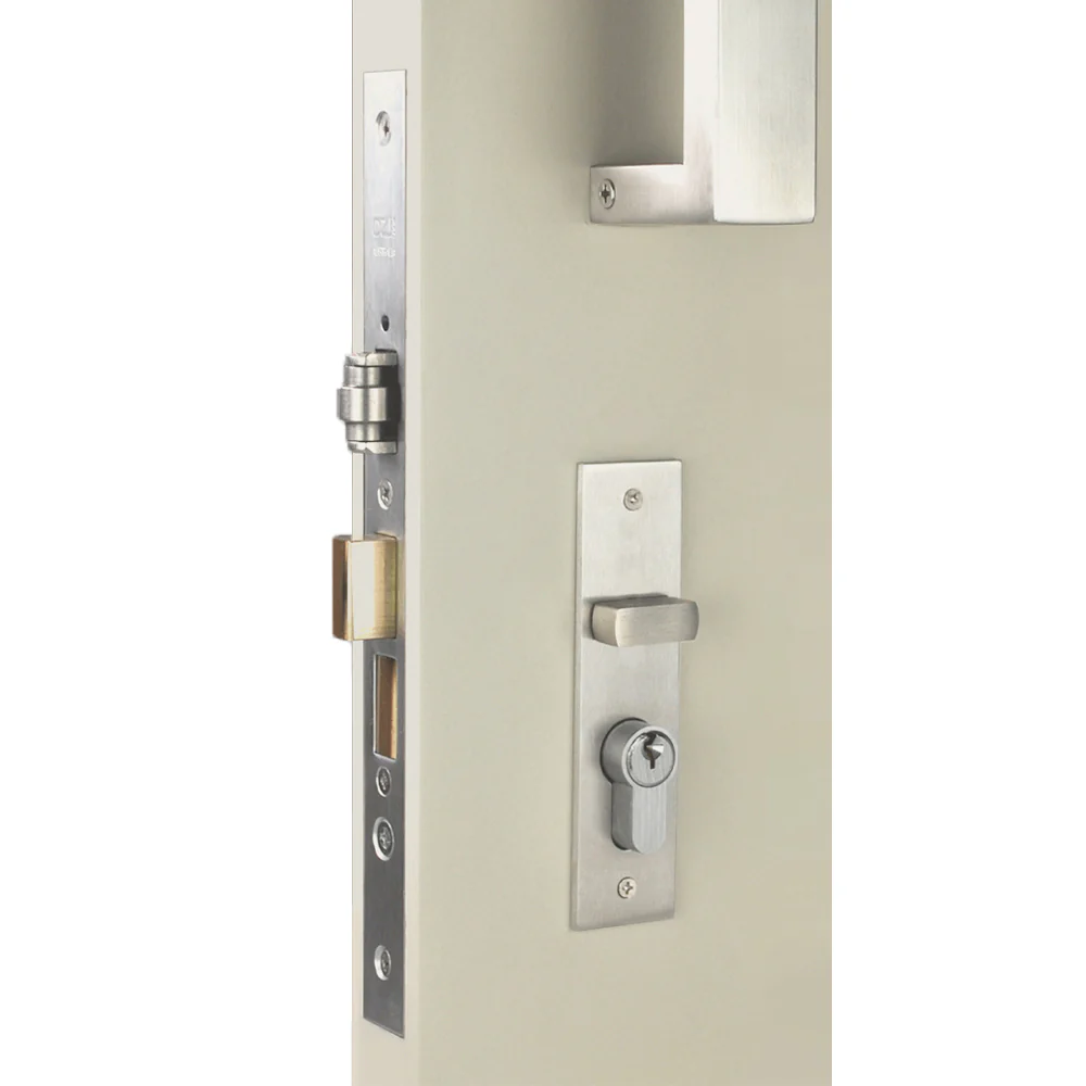 Nidus Rectangle OZI 3 Roller Mortice Lock Combo - Available in Various Finishes and Handing - Image 5