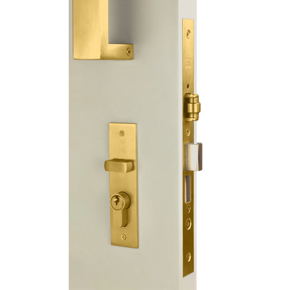 Nidus Rectangle OZI 3 Roller Mortice Lock Combo - Available in Various Finishes and Handing - Image 9