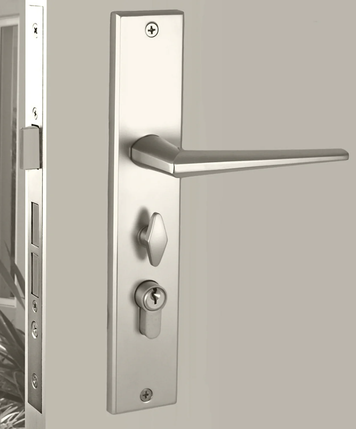 Nidus Rialto Ozi-1 Lock Combo Door Lever on Longplate Entrance Set - Image 4