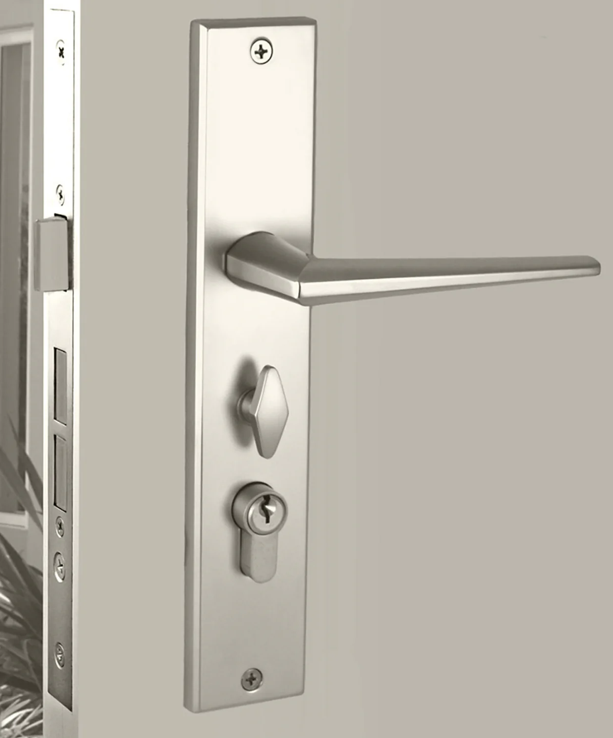 Nidus Rialto Ozi-1 Lock Combo Door Lever on Longplate Entrance Set - Image 6