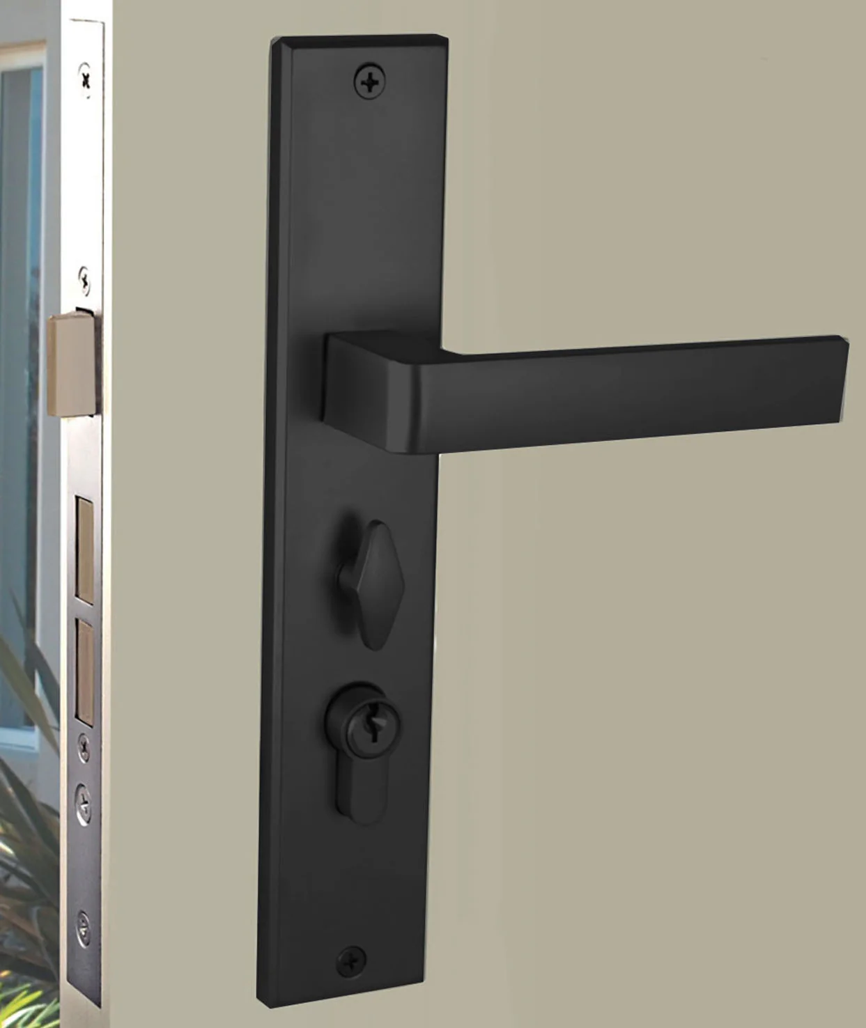Nidus Turin Ozi-1 Lock Combo Door Lever on Longplate Entrance Set - Image 9