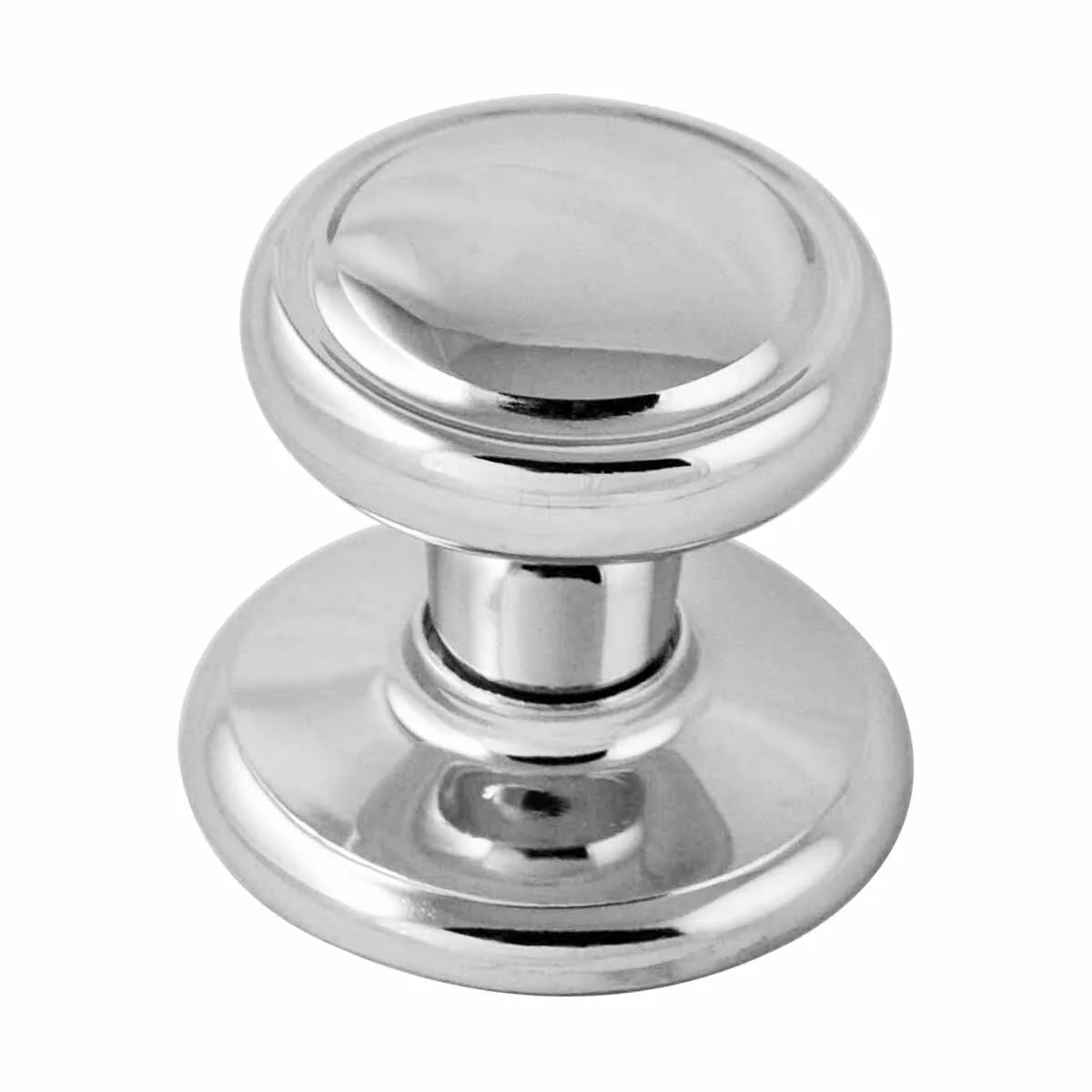Nidus WCKCP Door Knob Wentworth Cupboard Set Polished Chrome w/ Backplate