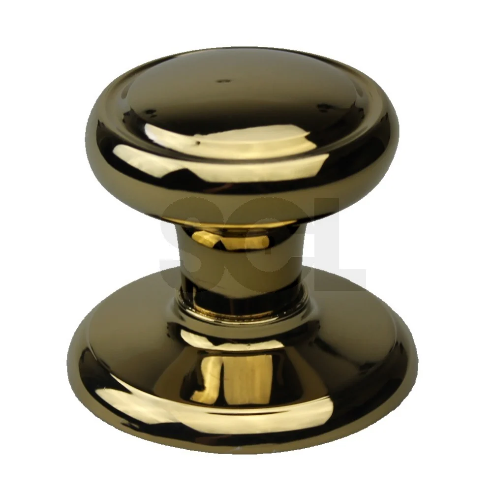 Nidus WWKGD Door Knob Wentworth Wardrobe Set Gold w/ Backplate