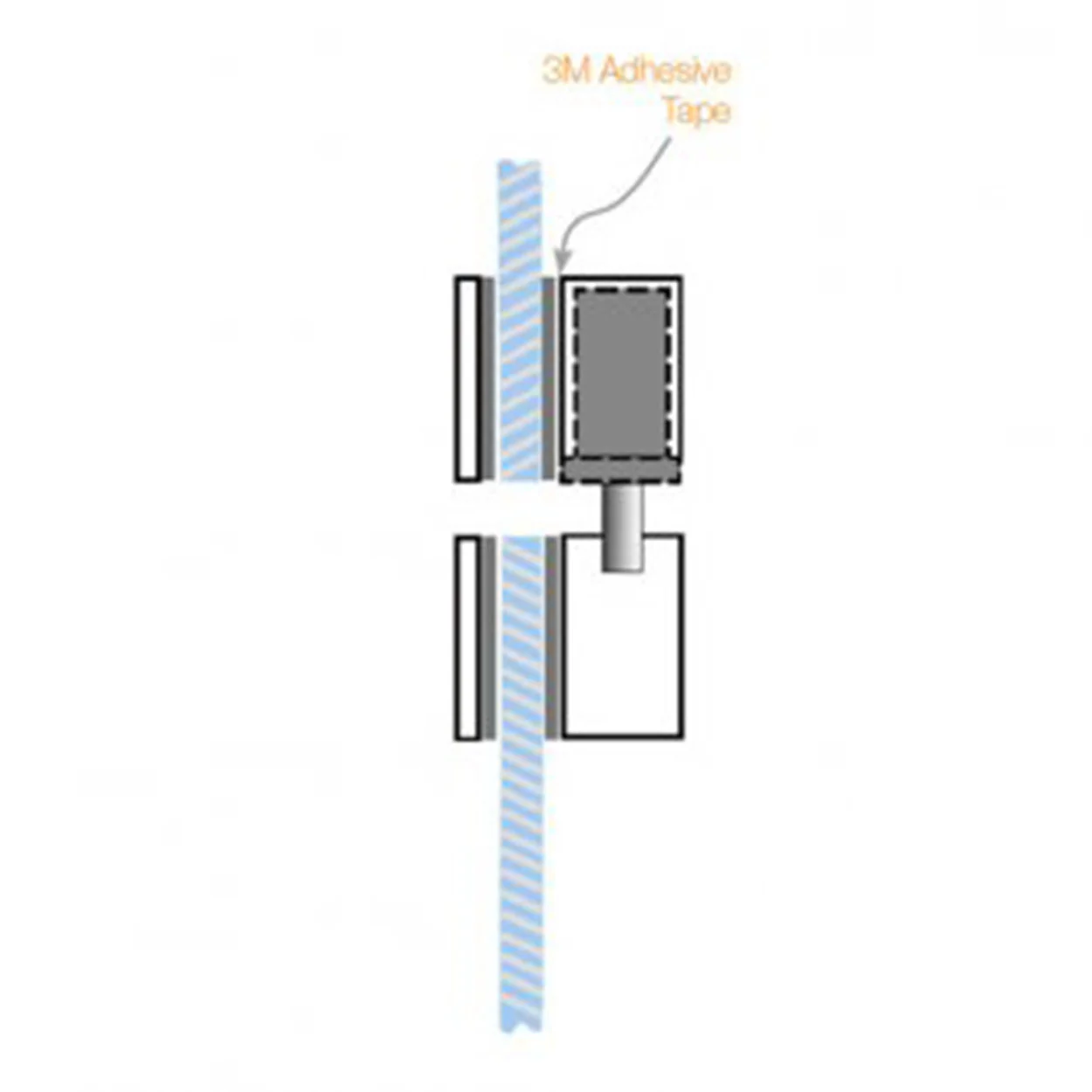 Lockwood Padde Es8000 V-Lock Glass Door Housing 208000-000