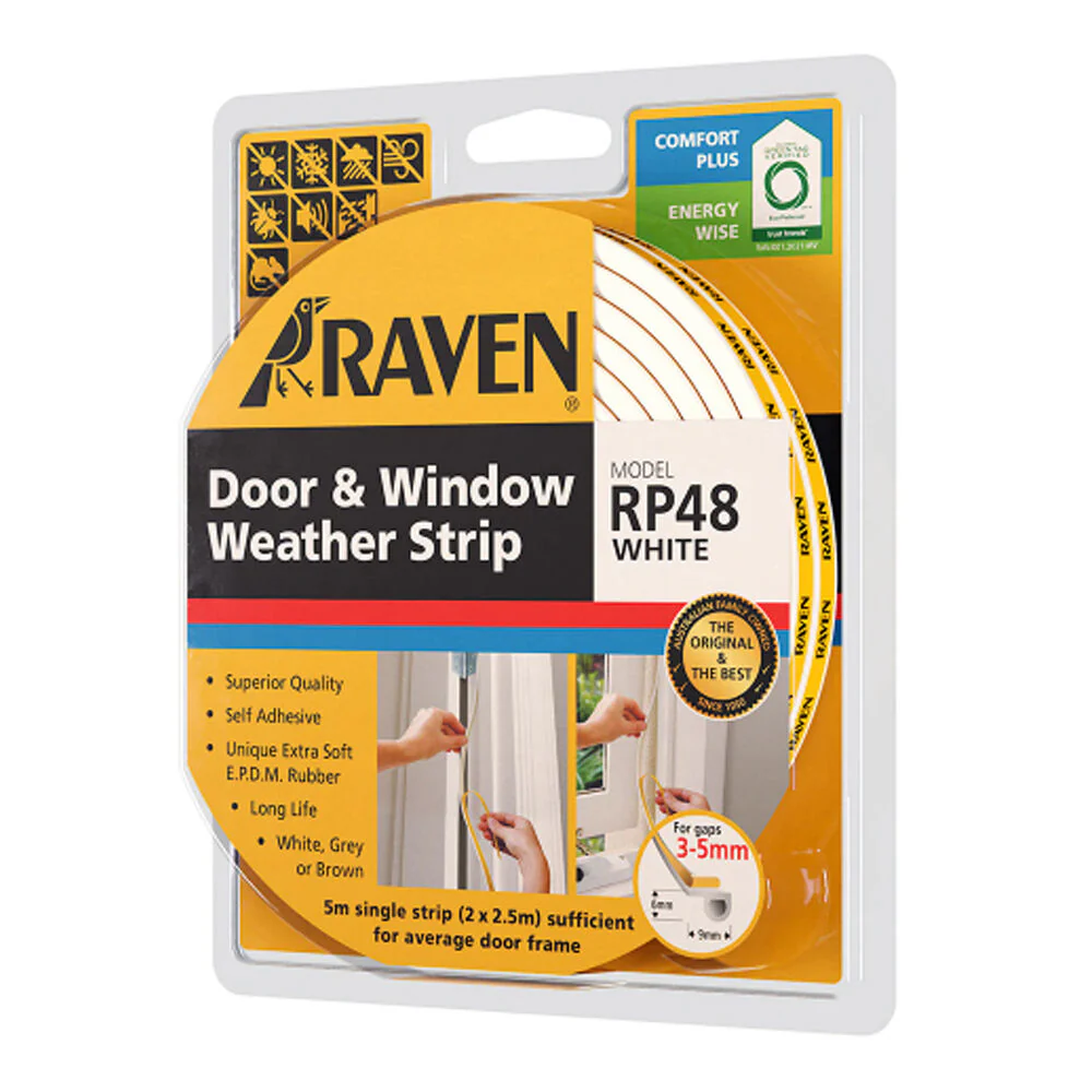 Raven R48 EPDM Door And Window Weather Strip Self Adhesive - Available in Various Finishes and Sizes - Image 7