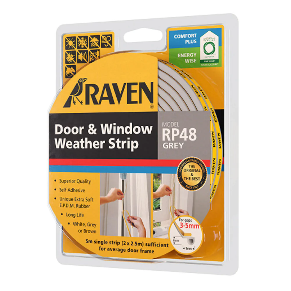 Raven R48 EPDM Door And Window Weather Strip Self Adhesive - Available in Various Finishes and Sizes - Image 8