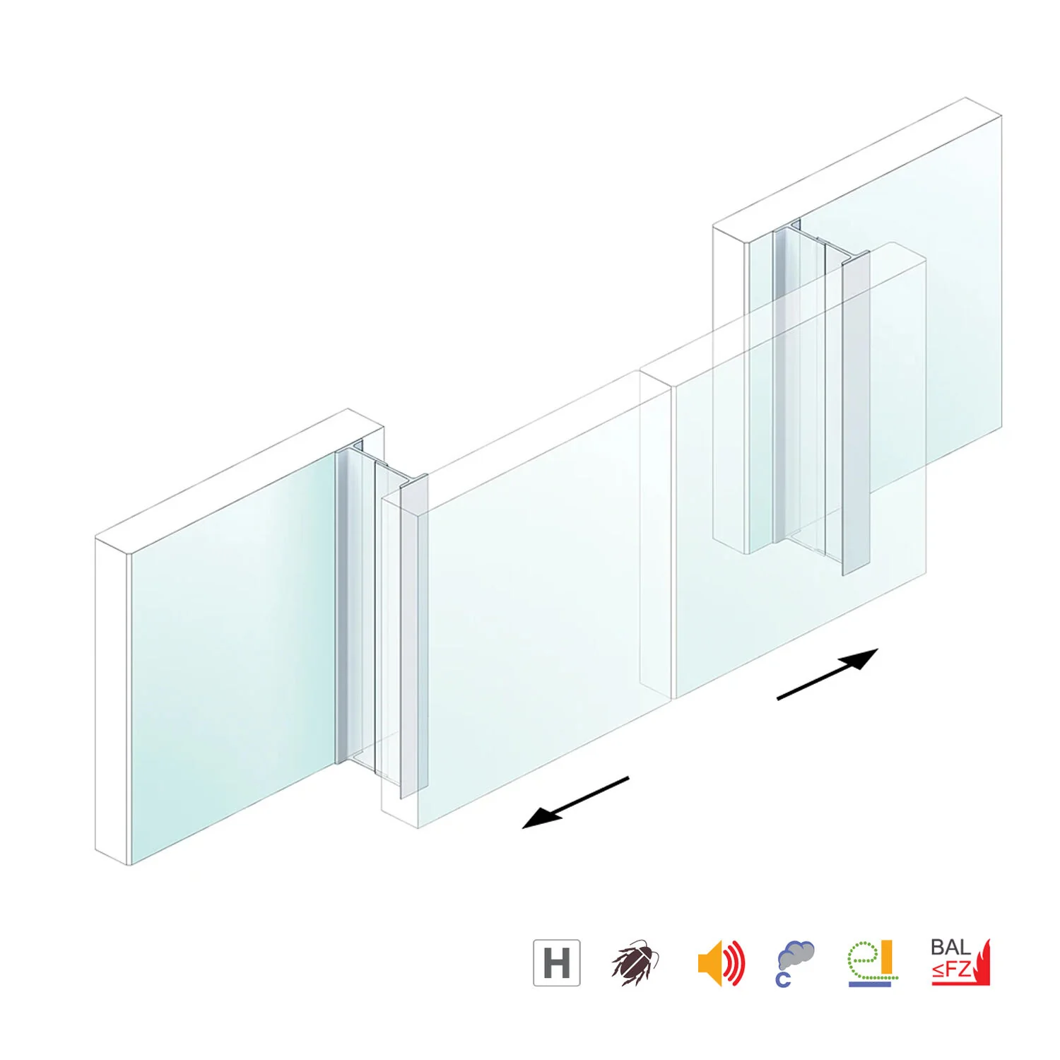 Raven RP105 Weather and Energy Seal Twin Section 3000mm Translucent A1053000