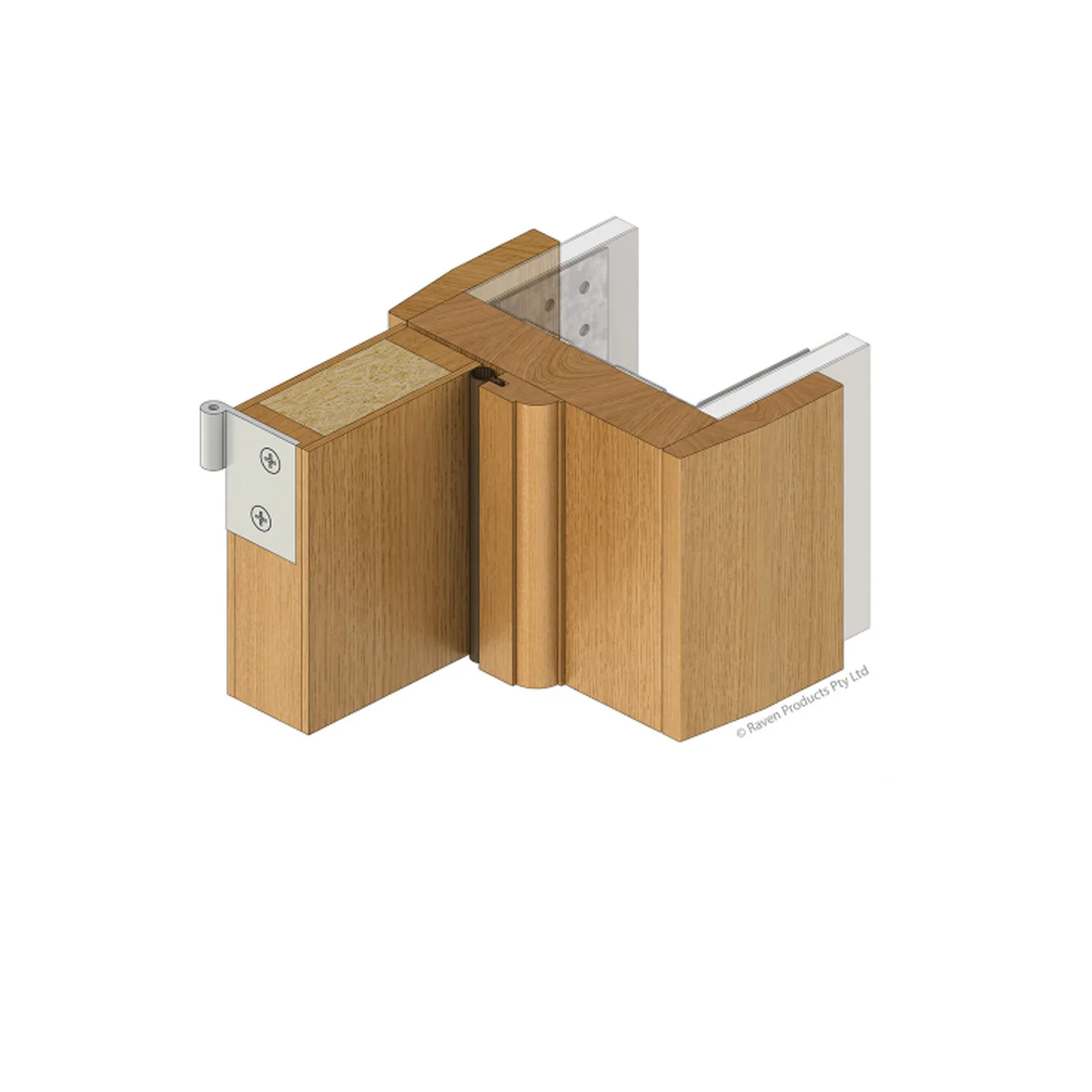 Raven RP113 Timber Door Frame Perimeter Seal Door Stop Tasmanian Oak - Available in Various Sizes - Image 6