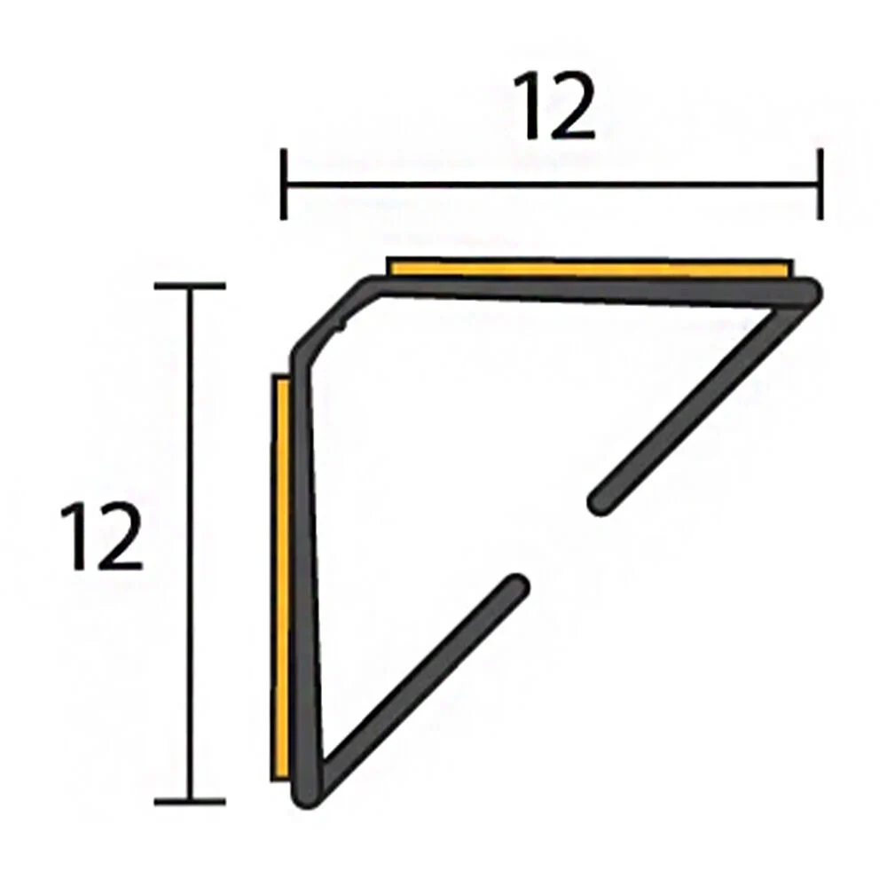 Raven RP120 Batwing Perimeter Seal Fire Rated - Available in Various Finishes and Sizes - Image 2