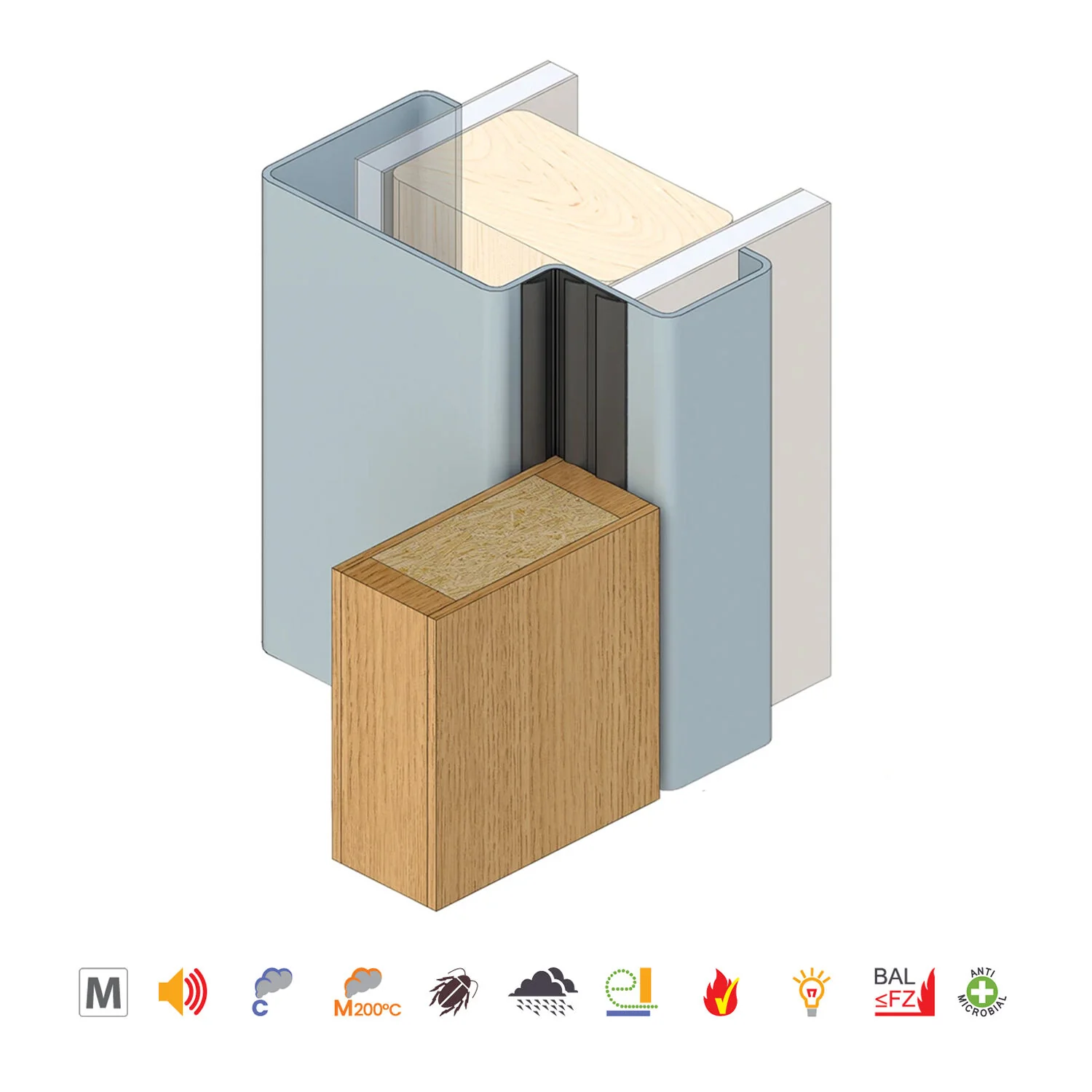 Raven RP124 Perimeter Seal Fire Rated Black - Available in Various Sizes - Image 6