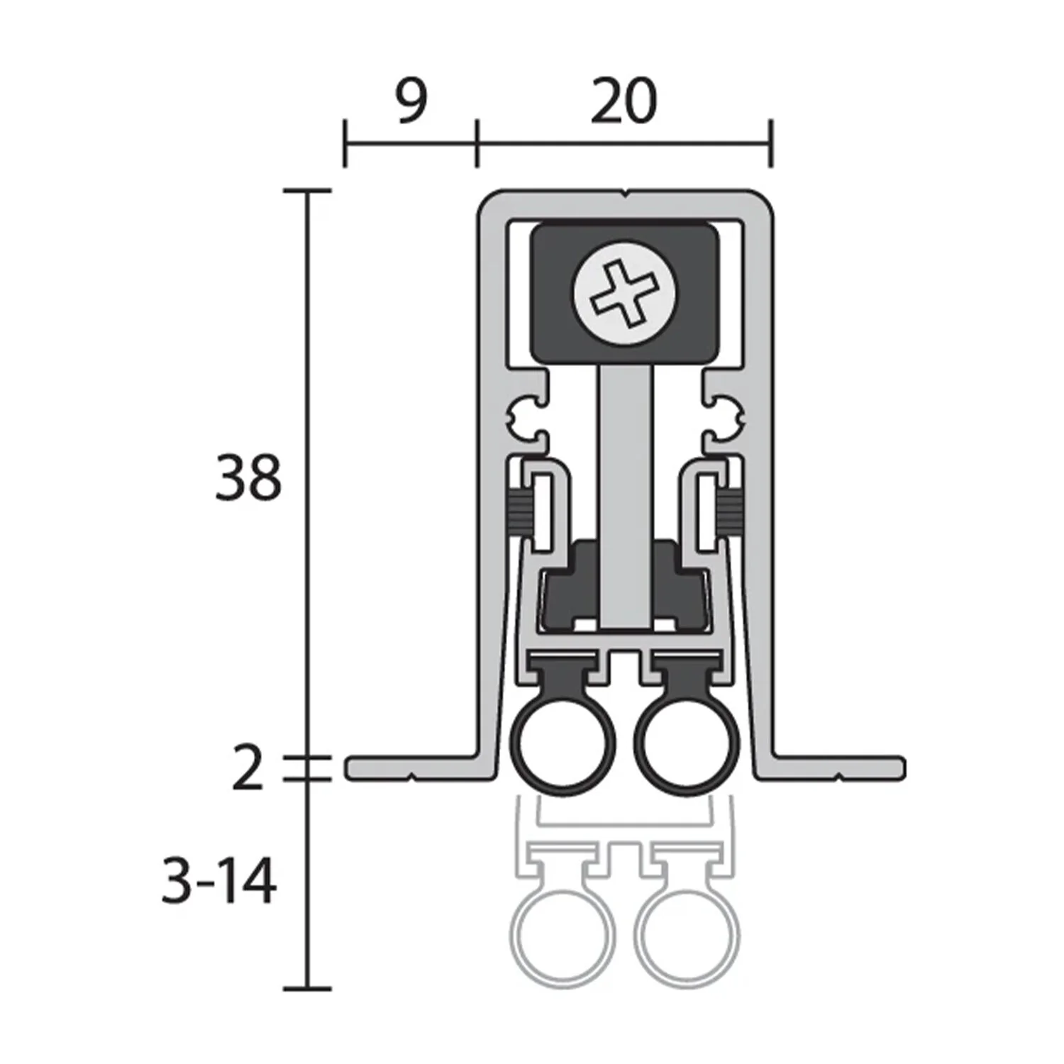 Raven RP127Si Automatic Door Bottom Seals - Available in Various Finishes and Sizes - Image 3