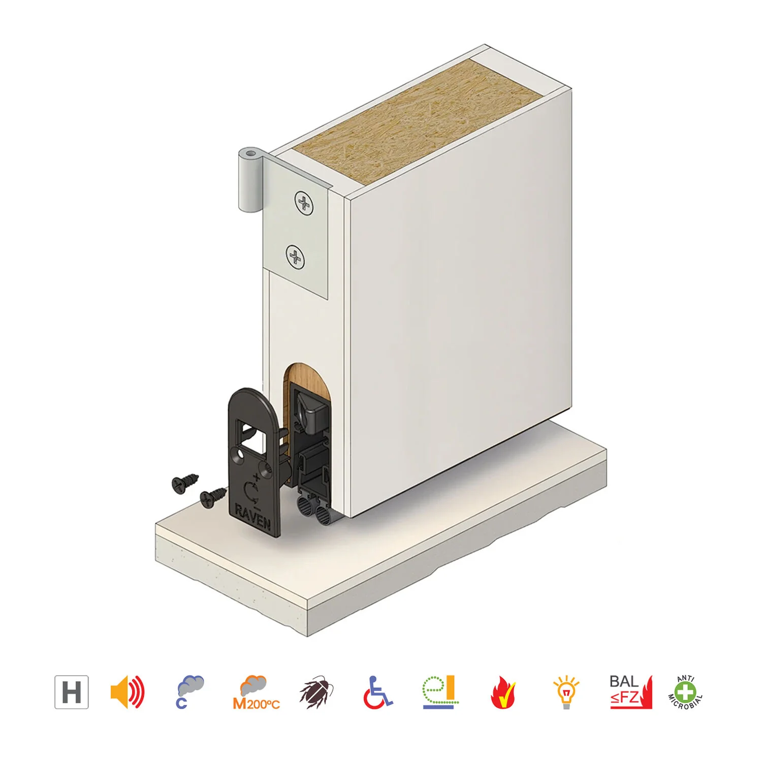 Raven RP127Si Automatic Door Bottom Seals - Available in Various Finishes and Sizes - Image 5