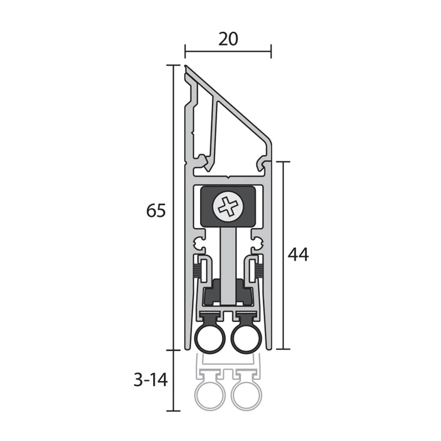 Raven RP128Si Automatic Door Bottom Seals - Available in Various Finishes and Sizes - Image 2
