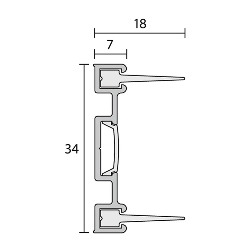 Raven RP130Si Perimeter Seal Silver Anodised - Available in Various Sizes - Image 2