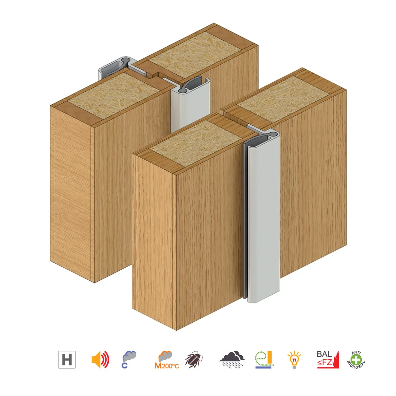 Raven RP16Si Astragal Acoustic Smoke Seal - Available in Various Finishes and Sizes - Image 10