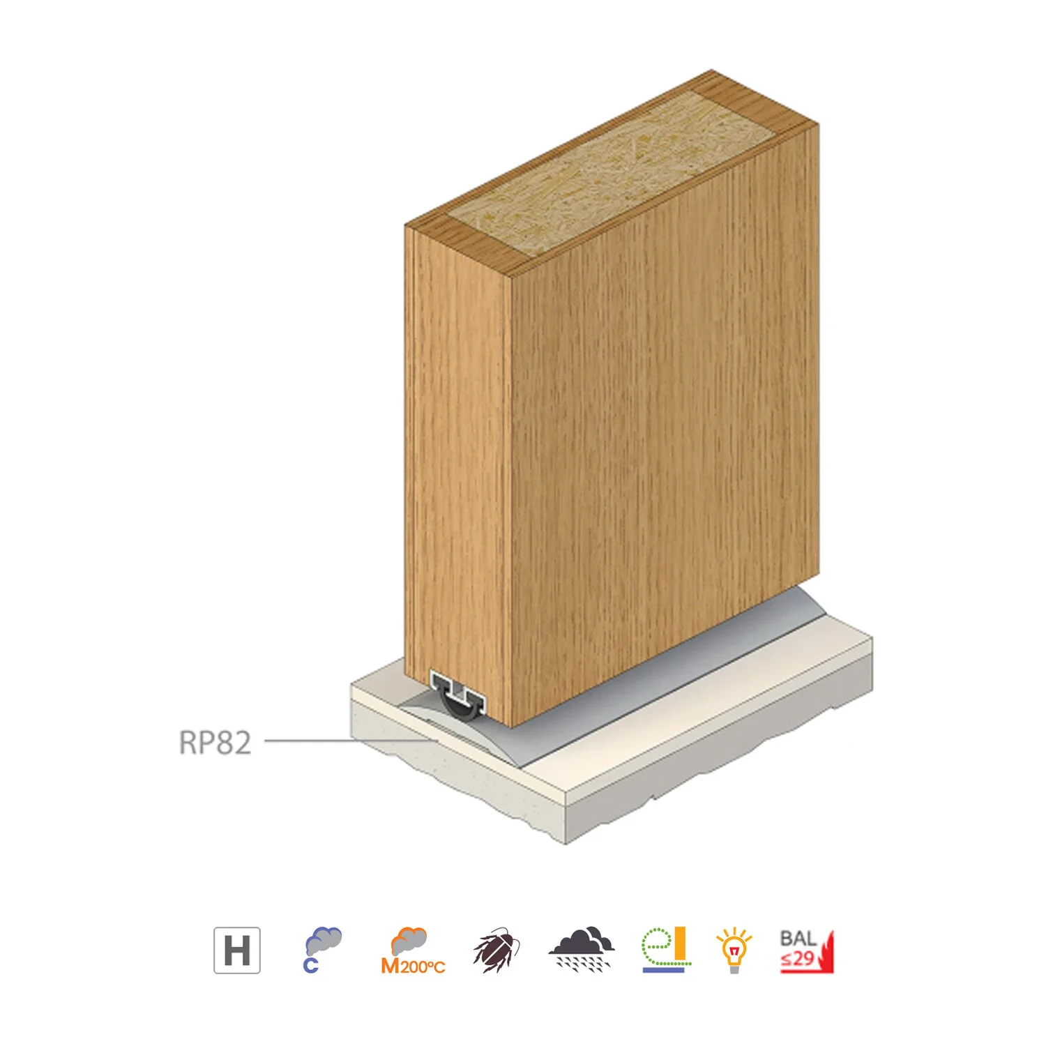 Raven RP30 Heavy Duty Door Bottom Sweep Seal 1000mm Silver Anodised A30C1000 - Image 3
