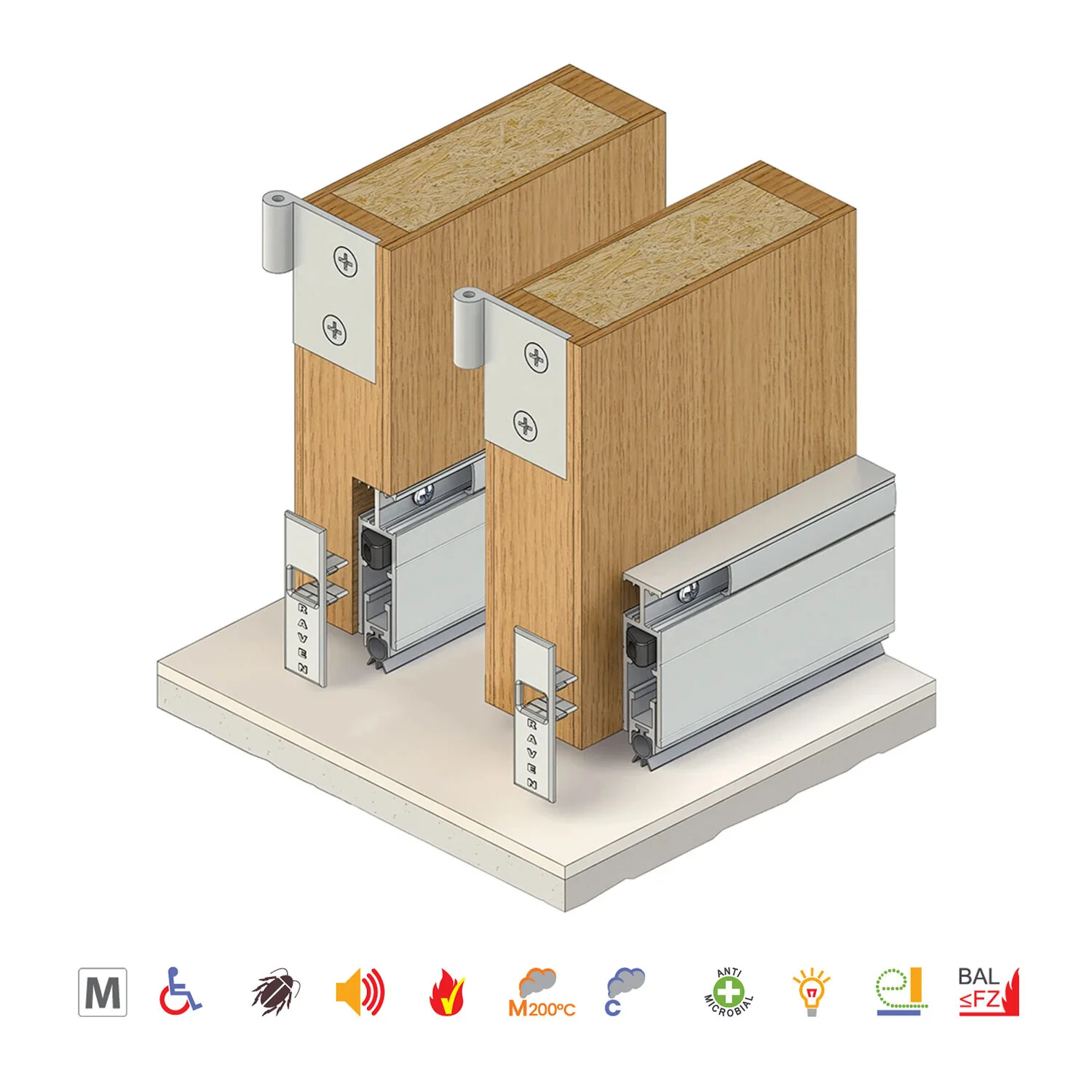 Raven RP35SI Automatic Door Bottom Seal - Available in Various Finishes and Sizes - Image 13