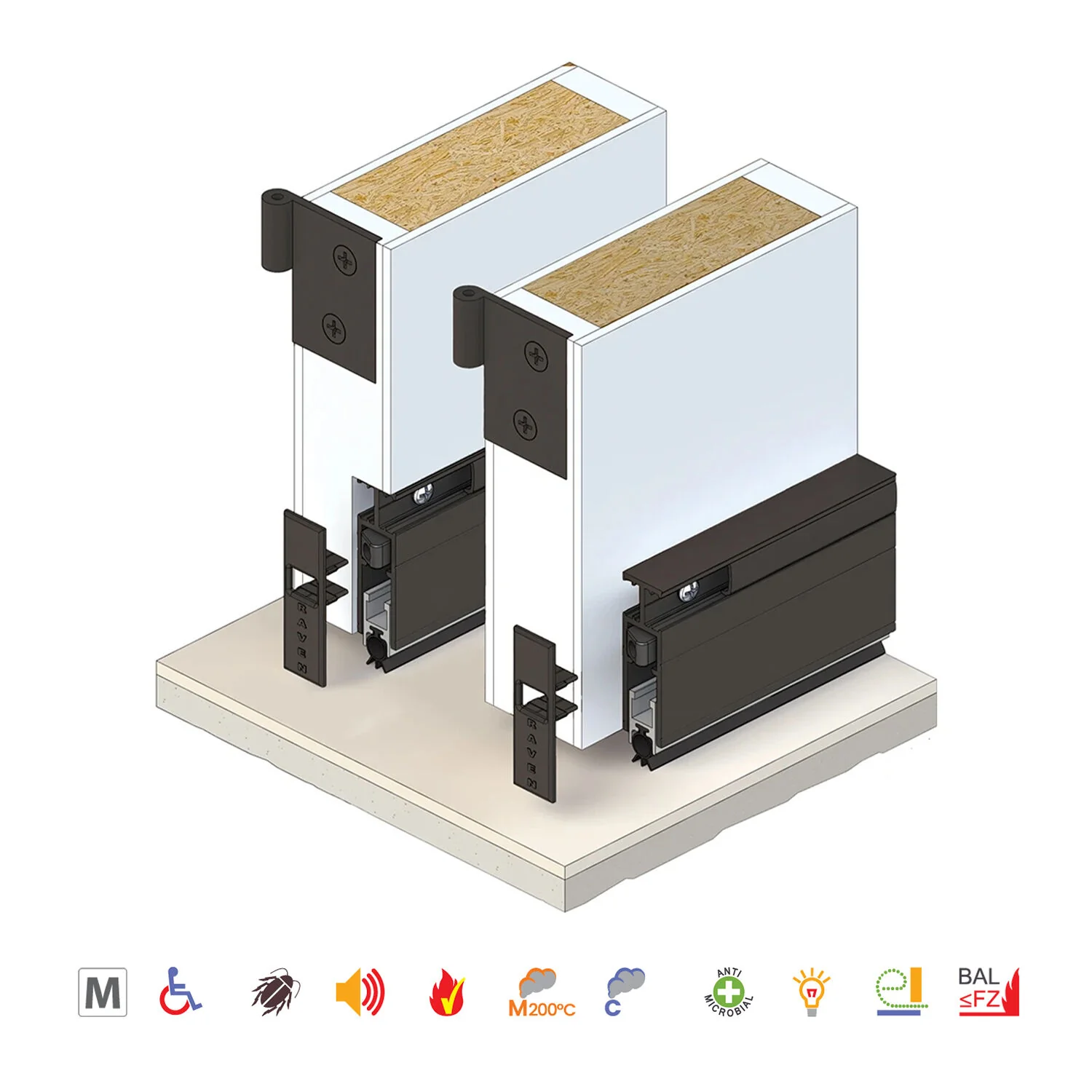 Raven RP35SI Automatic Door Bottom Seal - Available in Various Finishes and Sizes - Image 15