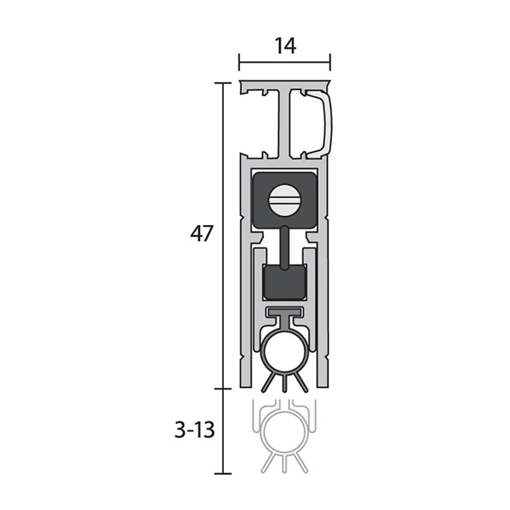 Raven RP35SI Automatic Door Bottom Seal - Available in Various Finishes and Sizes - Image 2