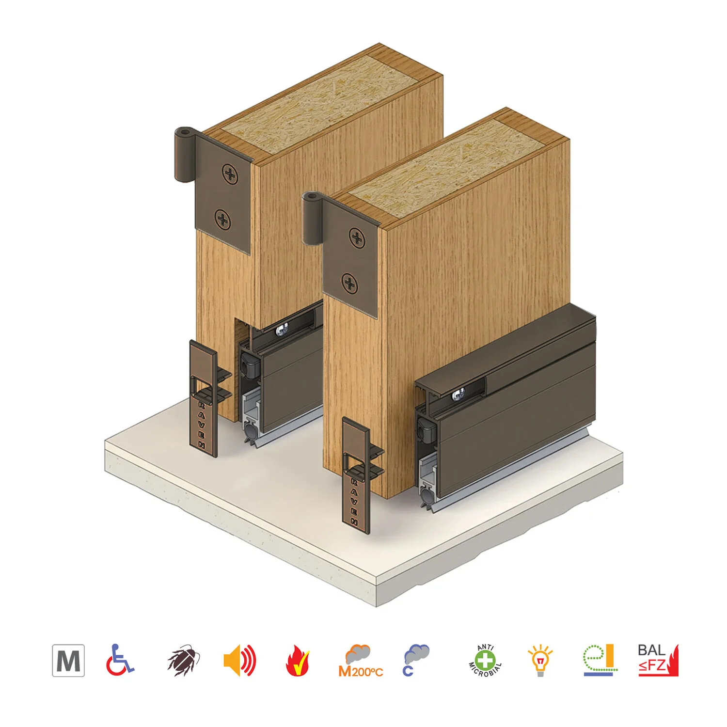 Raven RP35SI Automatic Door Bottom Seal - Available in Various Finishes and Sizes - Image 7
