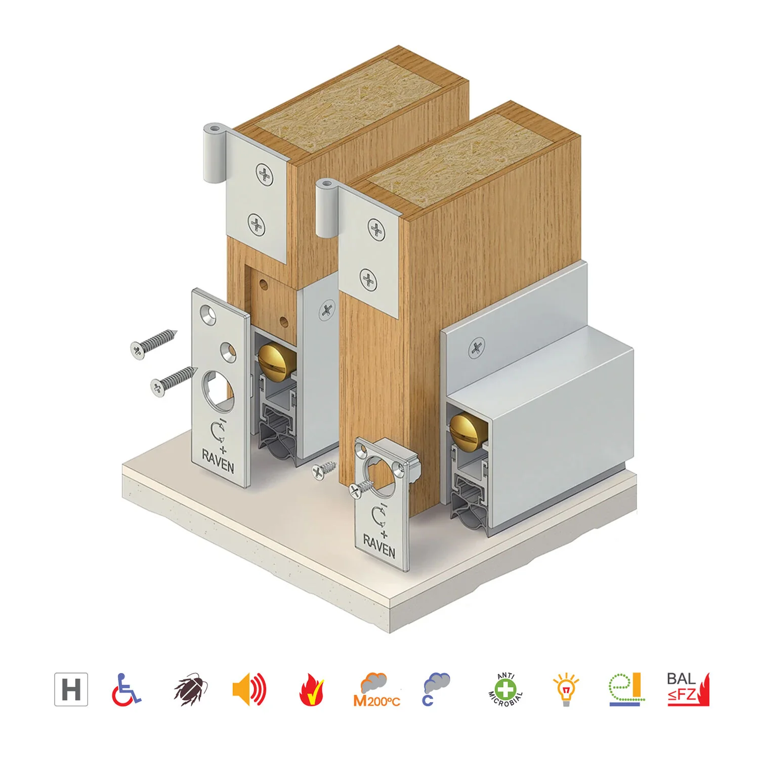 Raven RP38Si Automatic Door Bottom Seal - Available in Various Finishes and Sizes - Image 10