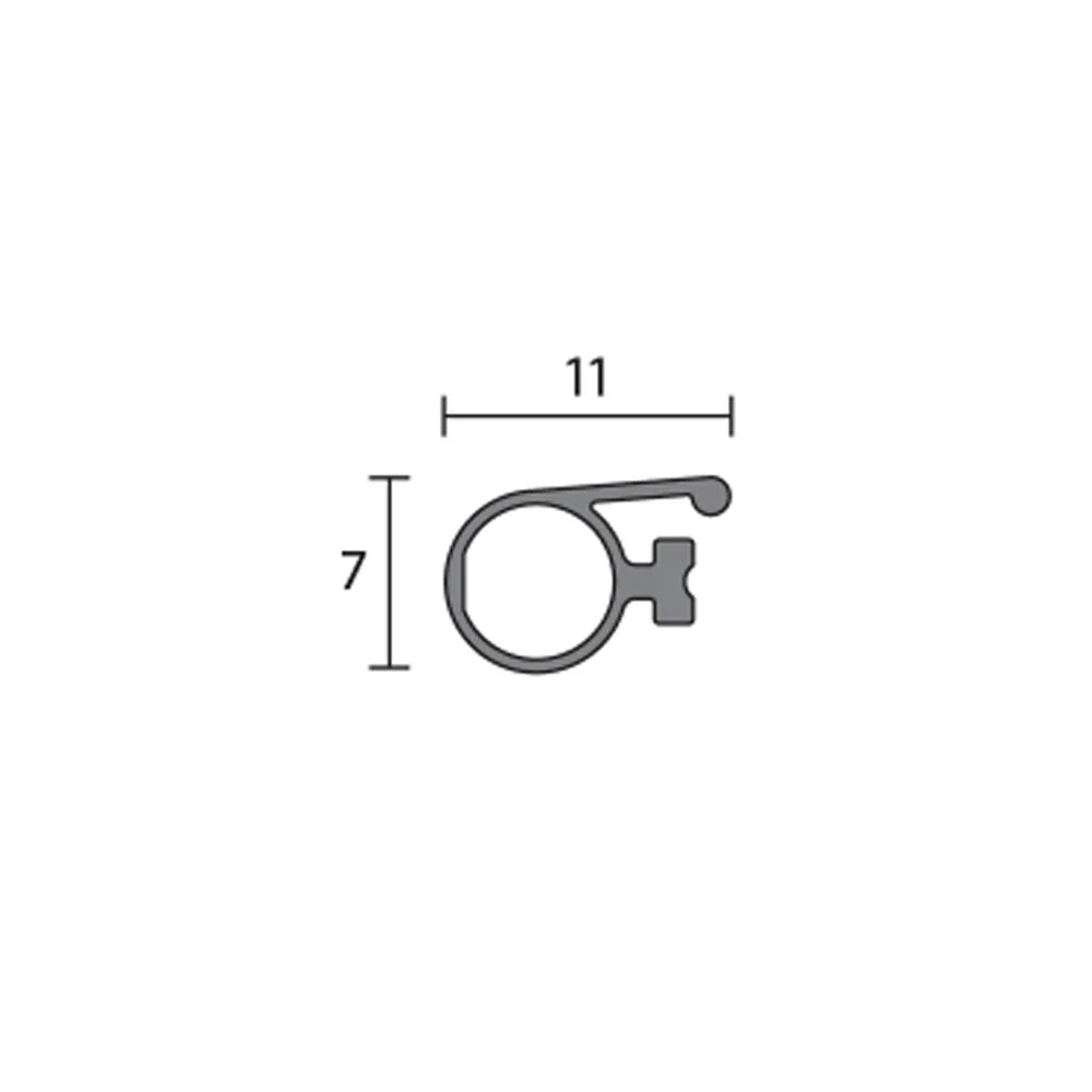 Raven RP394HSi Profile Extruded Replacement Seal Gasket Grey 1000mm A394HSIGR