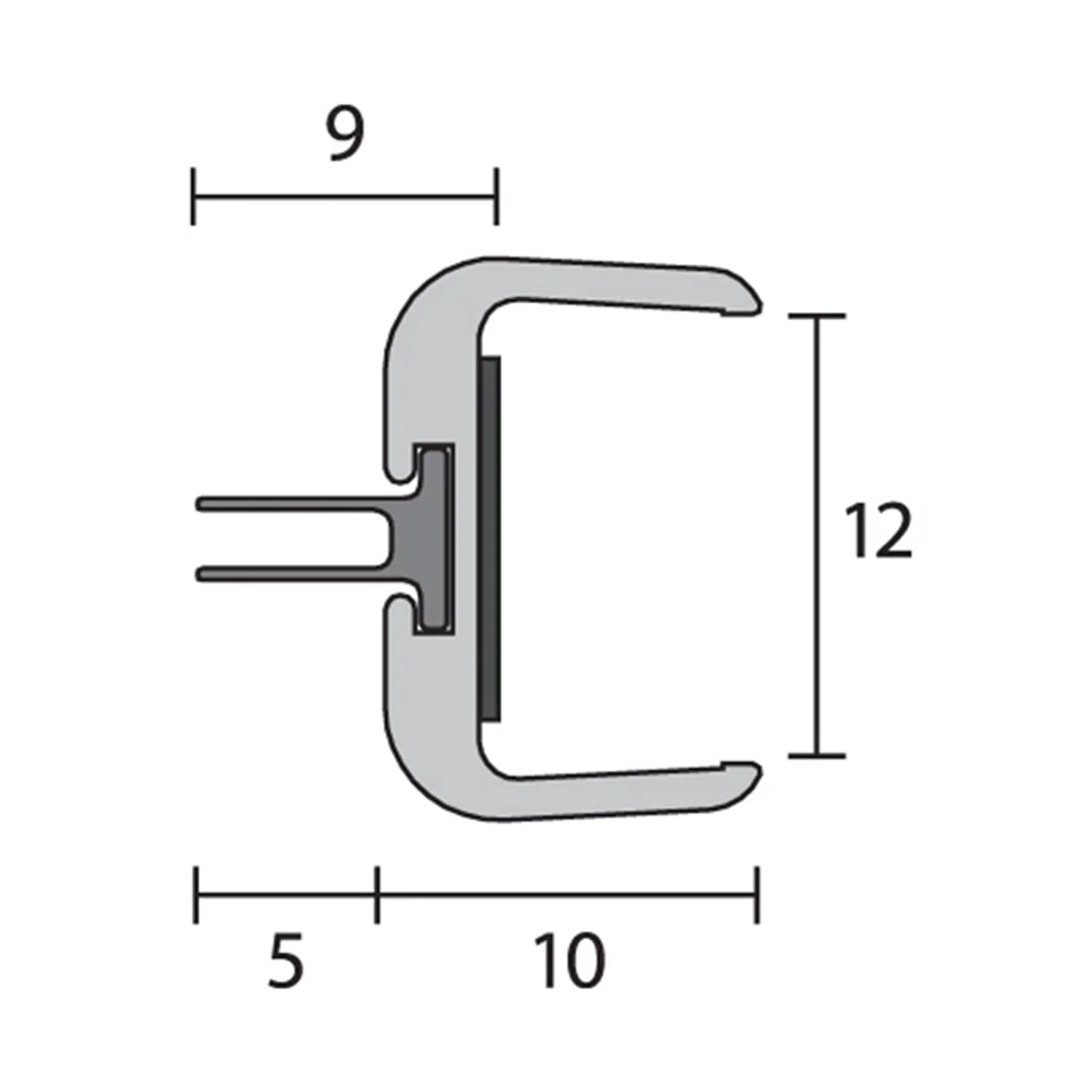 Raven RP79Si Astragal Meeting Stile Seal 3000mm Silver Anodised A79SIC3000 - Image 2