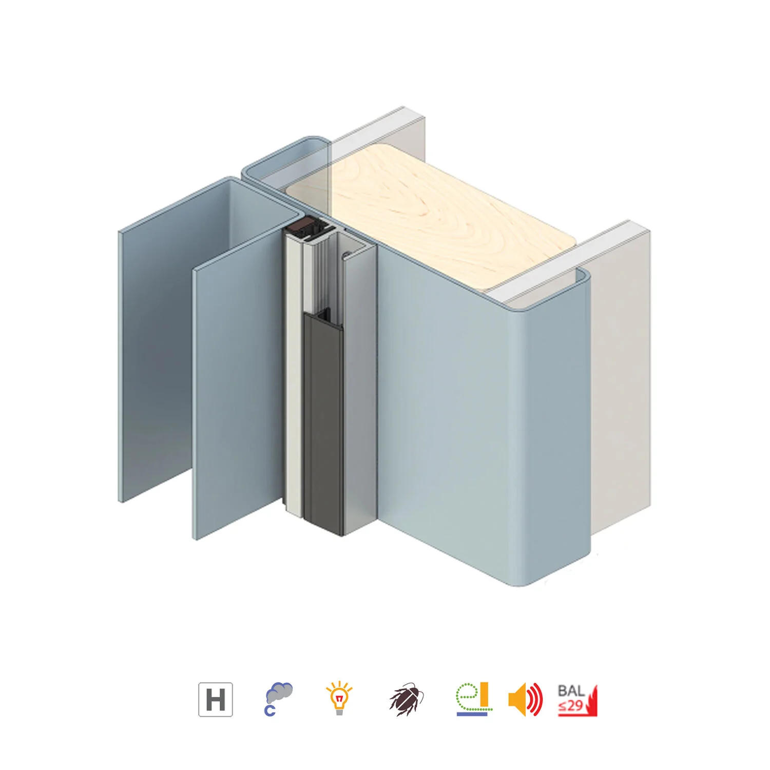 Raven RP85 Perimeter Meeting Stile Seal 2250mm Silver Anodised A85C2250 - Image 3