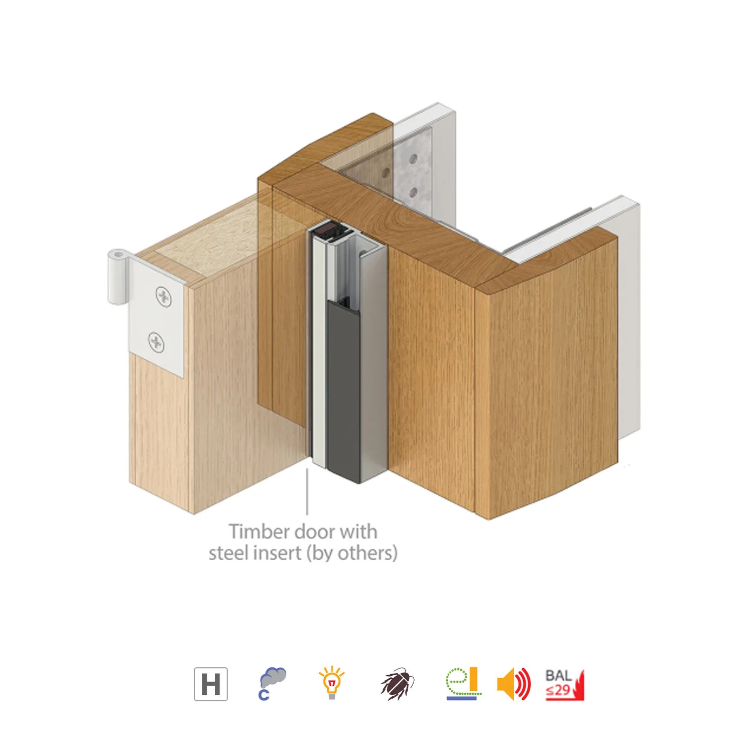 Raven RP85 Perimeter Meeting Stile Seal 2250mm Silver Anodised A85C2250 - Image 4