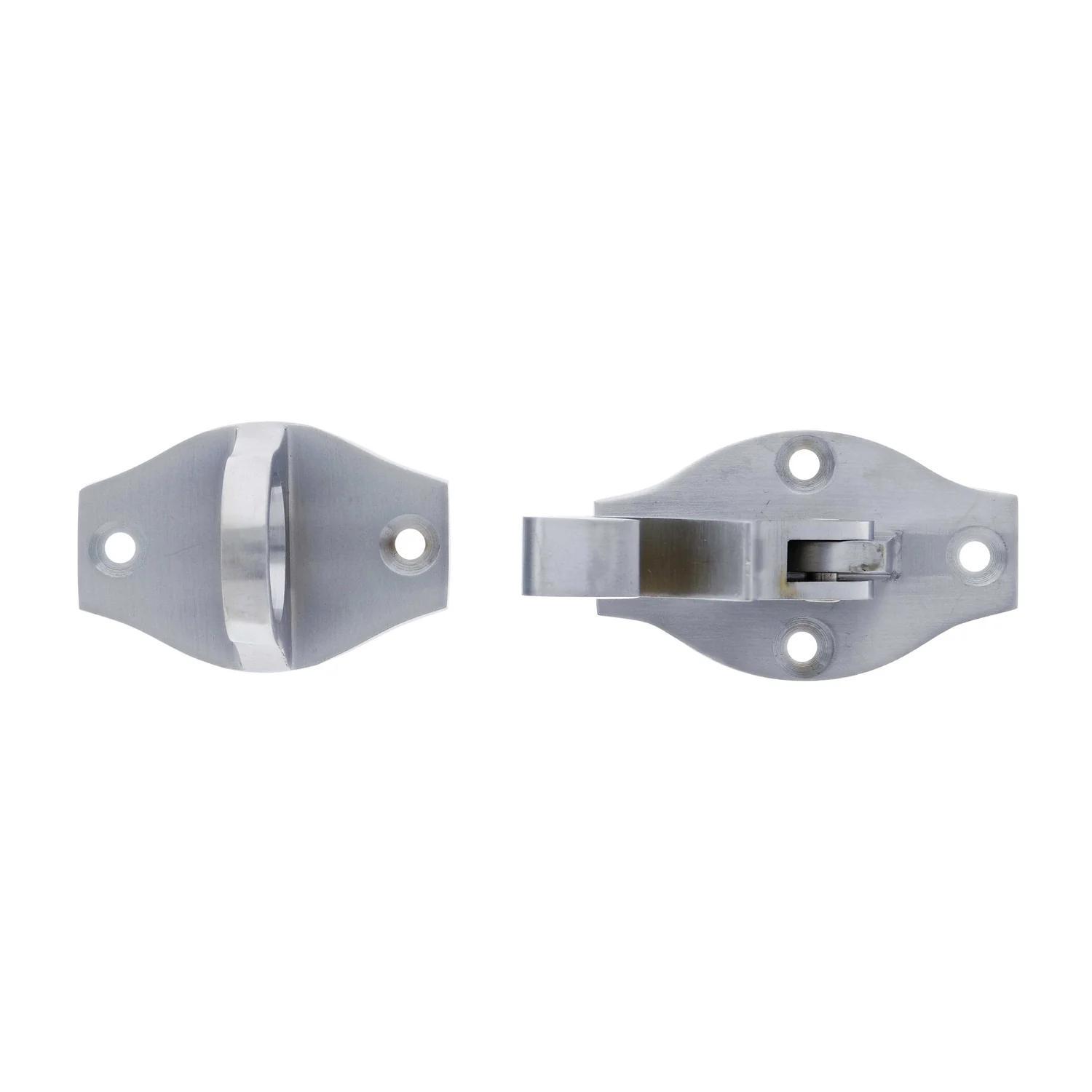 RiteFit Door Holder Hook 62mm Satin Chrome HDH62SCDP - Image 2