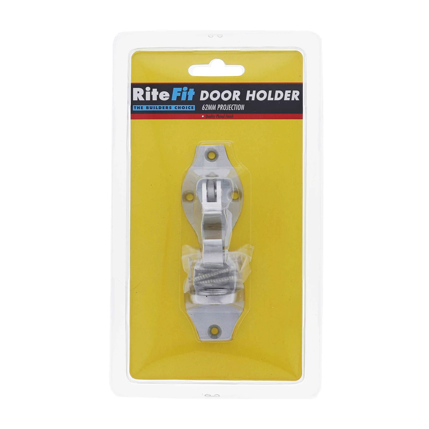 RiteFit Door Holder Hook 62mm Satin Chrome HDH62SCDP - Image 3