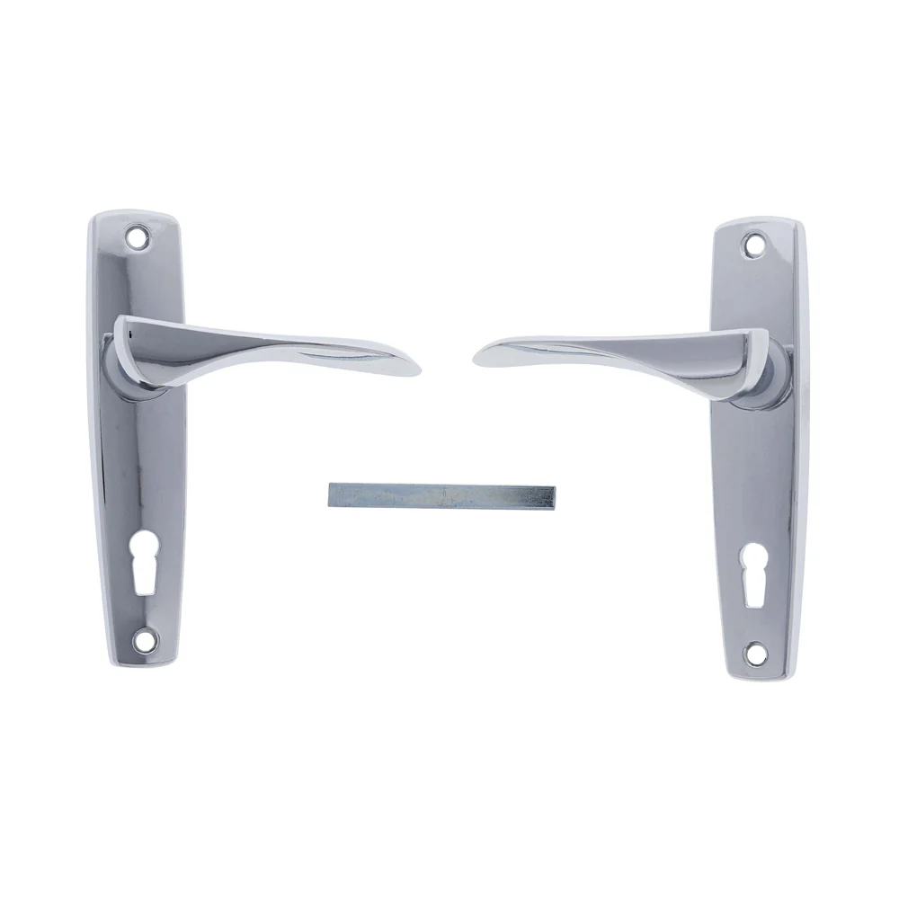 RiteFit Entrance Lever Set Furniture Polished Chrome FLCP - Image 2