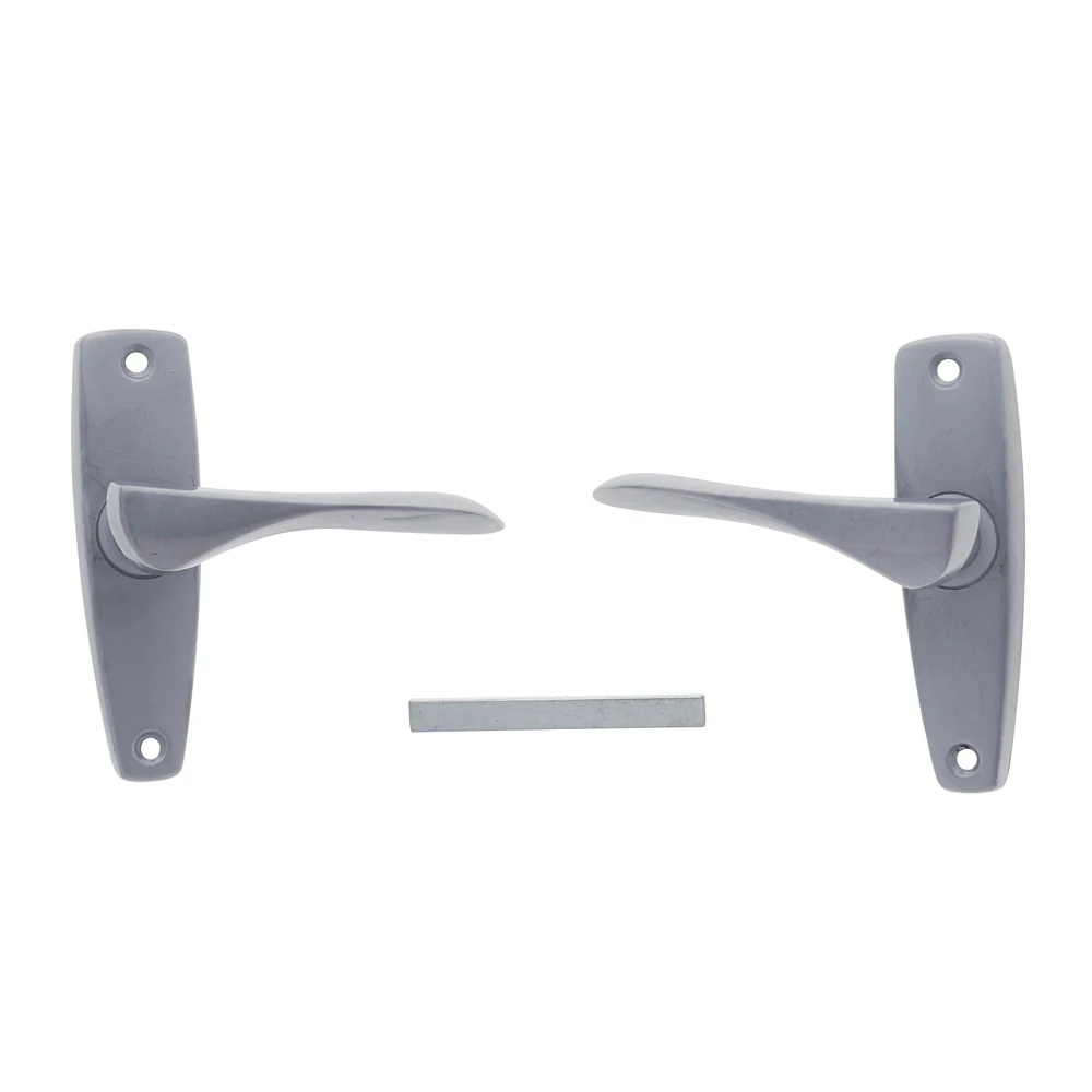 RiteFit Residential Passage Furniture Door Lever Handle Satin Chrome FPASCP - Image 3
