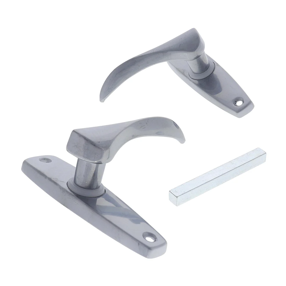 RiteFit Residential Passage Furniture Door Lever Handle Satin Chrome FPASCP - Image 4
