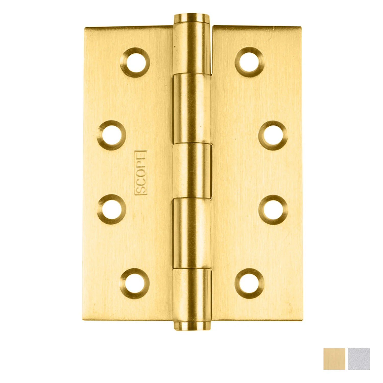 Scope Butt Hinge Fixed Pin 100x102x3mm - Available in Various Finishes