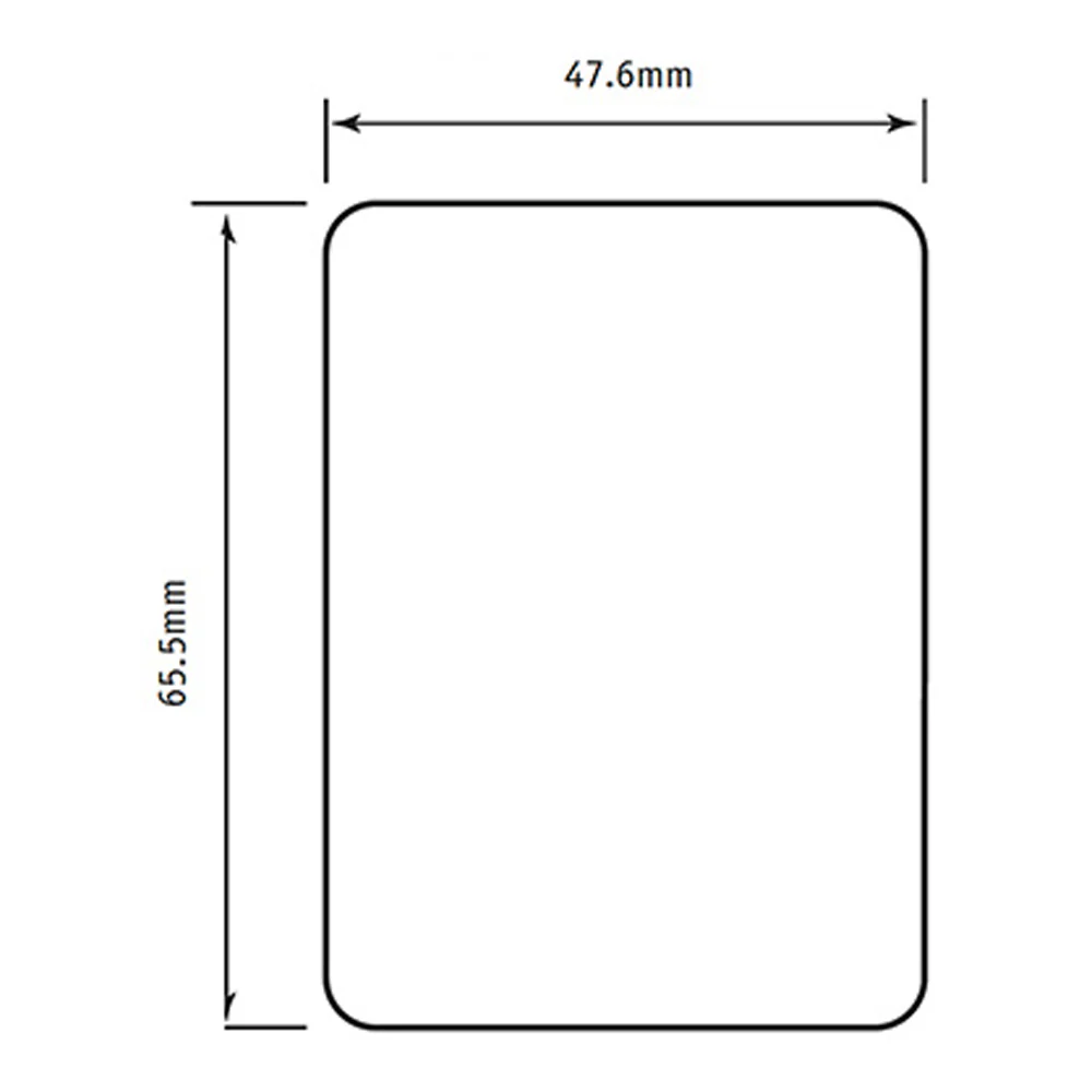 Souber JE4 Rectangular Plain Plate Repair Plate Self Adhesive Stainless Steel JE4-SS - Image 2