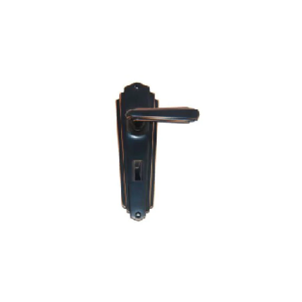 Superior Brass Art Deco Lever on Plate 203mm x 63mm - Image 5
