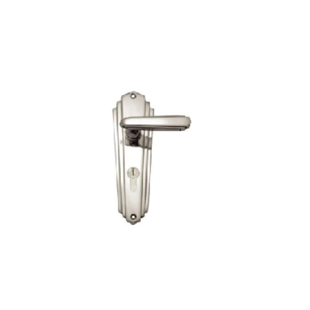 Superior Brass Art Deco Lever on Plate 203mm x 63mm - Image 7