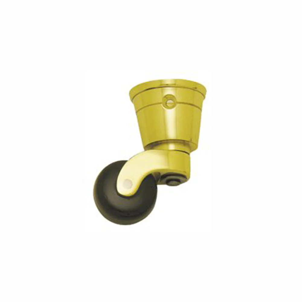 Superior Brass Castor Brown Ceramic Wheel Cup - Available in Various Sizes - Image 2