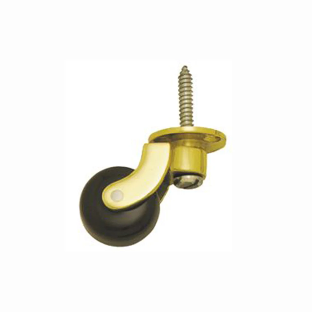 Superior Brass Castor Brown Ceramic Wheel Screw - Available in Various Sizes - Image 3