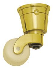 Superior Brass Castor White Ceramic Wheel Cup - Available in Various Sizes - Image 4